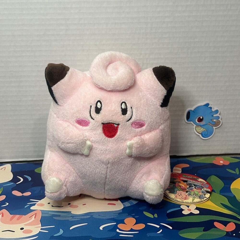 Vintage Pokemon Plush Clefairy Banpresto 2005 Stuffed Animal Toy Fairy Type